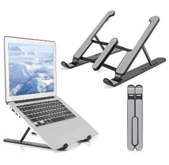 Portable Foldable Laptop Stand | Adjustable Aluminum Metal Holder